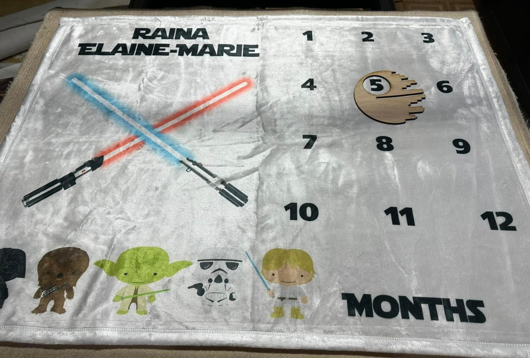 Star Wars milestone Blanket